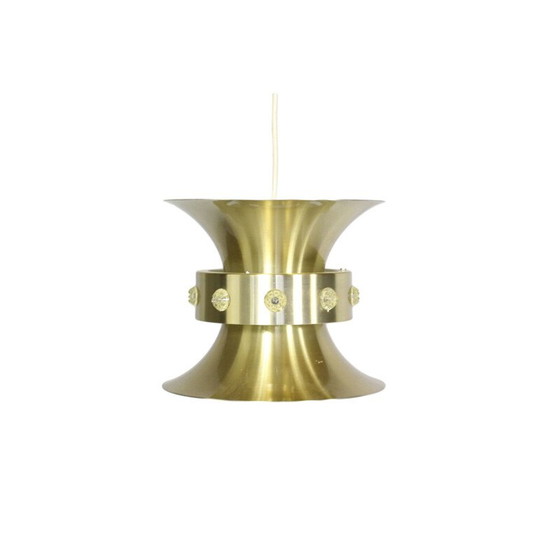 Image 1 of Vintage brass alloy pendant lamp by Carl Thore by Granhaga, 1960 to 1970
