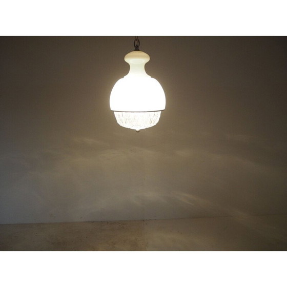 Image 1 of Lámpara de araña de cristal de mediados de siglo, Italia, década de 1960