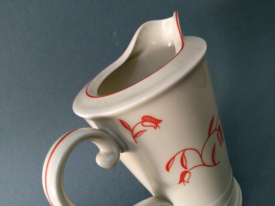 Image 1 of Otto Prutscher 'Metropolis' Art Deco/Bauhaus Lidded Teapot 1935