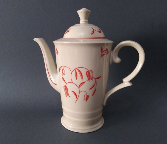 Image 1 of Otto Prutscher 'Metropolis' Art Deco/Bauhaus Lidded Teapot 1935