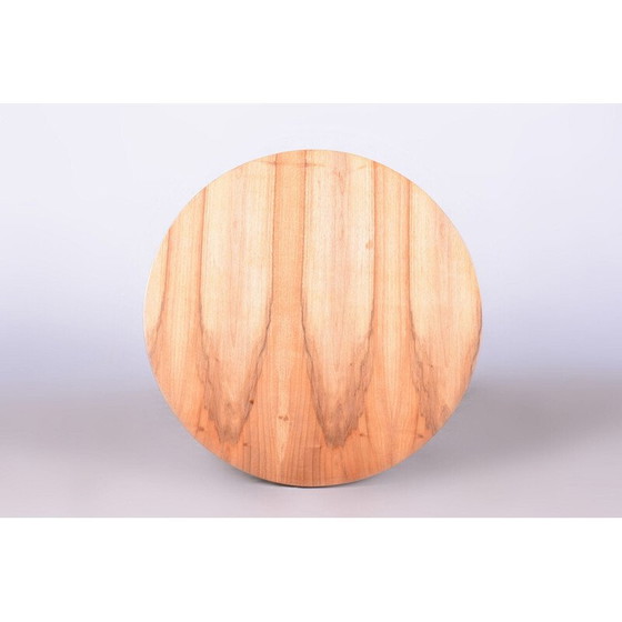 Image 1 of Vintage steel and walnut side table by Mücke Melder, Czechoslovakia 1939