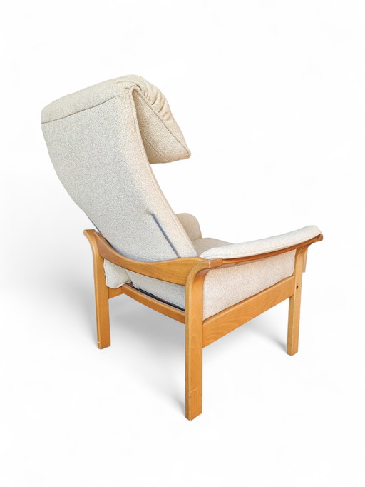 Fauteuil et ottoman G-Möbel, Suède années 1960