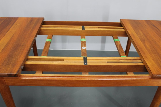 Image 1 of 1960S Solid Teak Extendable Dining Table By Glostrup Mobelfabrik, Denmark 