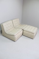 Vintage Beige Modular Sofa, 2-Seater - Dux International, 1970s