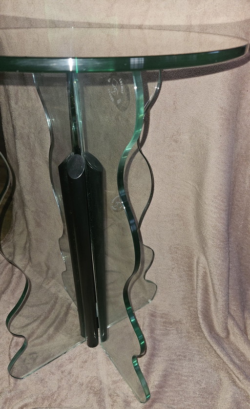 Bellissimo tavolino laterale e/o portavasi in vetro temperato da 12 mm