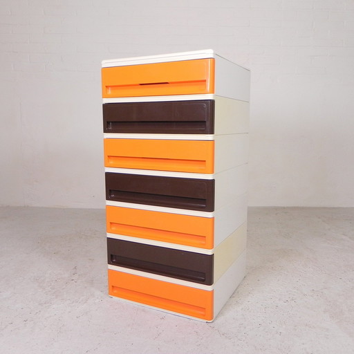 Dresser With 7 Drawers By Mark Held For Prisunic, 1970s