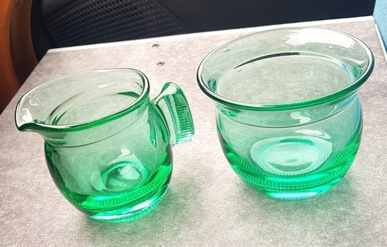 Image 1 of Pollux Glassware By Rudolfova, 1935, Set Of 3