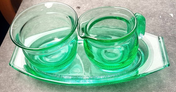 Image 1 of Pollux Glassware By Rudolfova, 1935, Set Of 3