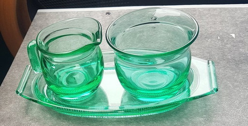 Pollux Glassware By Rudolfova, 1935, Set Of 3