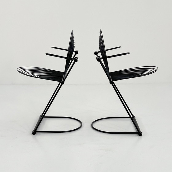 Image 1 of Swing Chair With Armrests By Jutta & Herbert Ohl For Rosenthal Lübke, 1980S