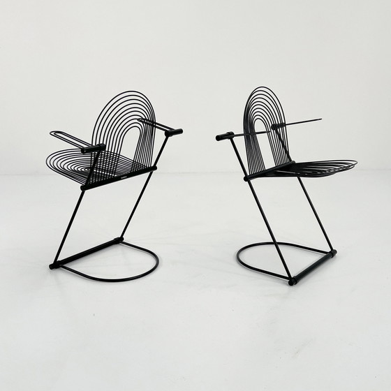 Image 1 of Swing Chair With Armrests By Jutta & Herbert Ohl For Rosenthal Lübke, 1980S