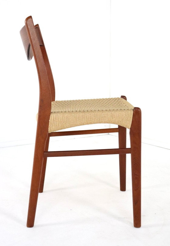 Image 1 of 4X Dining Chair Arne Wahl Iversen For Glyngore 'Naerem' Vintage Danish