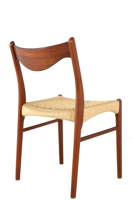 Image 1 of 4X Dining Chair Arne Wahl Iversen For Glyngore 'Naerem' Vintage Danish