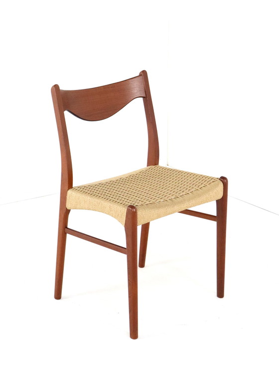 Image 1 of 4X Dining Chair Arne Wahl Iversen For Glyngore 'Naerem' Vintage Danish