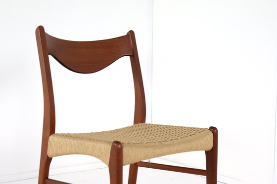 Image 1 of 4X Dining Chair Arne Wahl Iversen For Glyngore 'Naerem' Vintage Danish