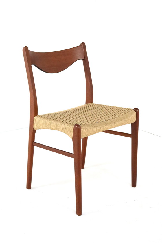Image 1 of 4X Dining Chair Arne Wahl Iversen For Glyngore 'Naerem' Vintage Danish