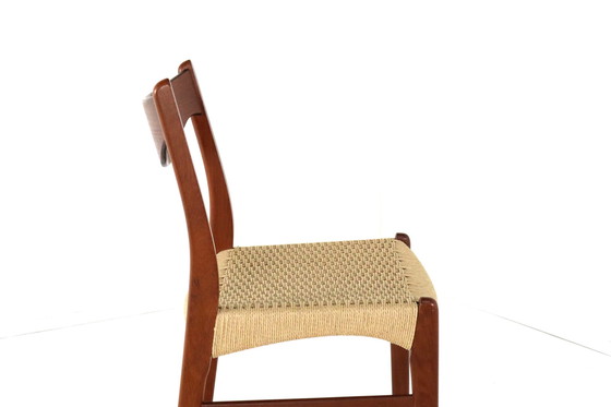 Image 1 of 4X Dining Chair Arne Wahl Iversen For Glyngore 'Naerem' Vintage Danish