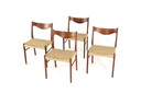 4X Dining Chair Arne Wahl Iversen For Glyngore 'Naerem' Vintage Danish
