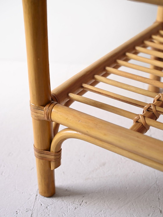 Image 1 of Vintage Bamboo Nightstands