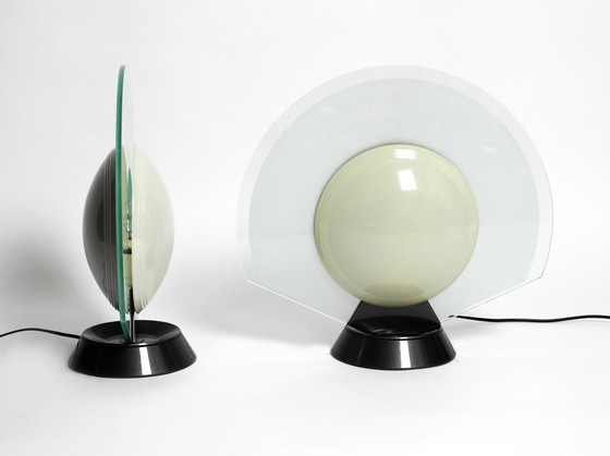 Image 1 of Pair Of Large 1980S Table Lamps By Pier Giuseppe Ramella For Arteluce Model Tikal