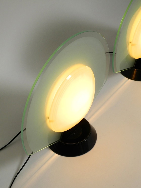 Image 1 of Pair Of Large 1980S Table Lamps By Pier Giuseppe Ramella For Arteluce Model Tikal