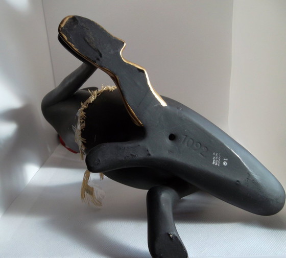 Image 1 of Grande scultura africanista • Ceramica vintage • Albert Strunz • Cortendorf • 1950