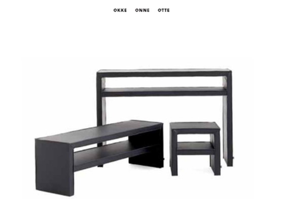 Image 1 of Piet Boon Zone Table d'appoint en cuir Onne