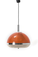 Lampe suspendue vintage en plastique