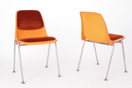 Image 1 of 2 Retro Stacking Chairs 1970s by Drabert, Germany