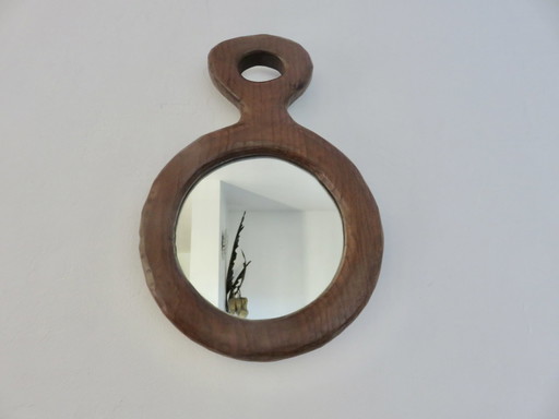 Solid Wood Free Form Mirror, 1960