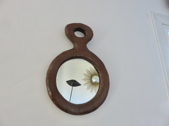 Image 1 of Solid Wood Free Form Mirror, 1960