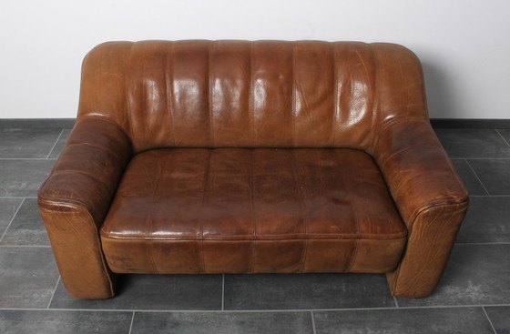 Image 1 of De Sede DS44 2-seater in brown neckleather