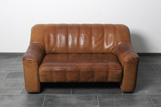 Image 1 of De Sede DS44 2-seater in brown neckleather