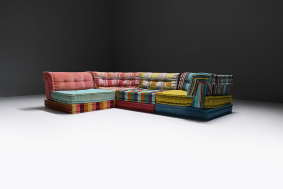 Image 1 of Mah Jong sofa in ‘Kenzo Takada’ fabric by Hans Hopfer for Roche Bobois France