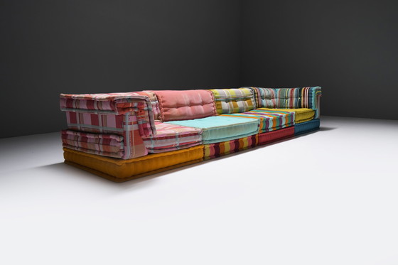 Image 1 of Mah Jong sofa in ‘Kenzo Takada’ fabric by Hans Hopfer for Roche Bobois France