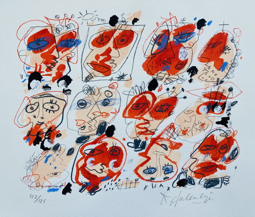 Kees Salentijn - Silkscreen Faces