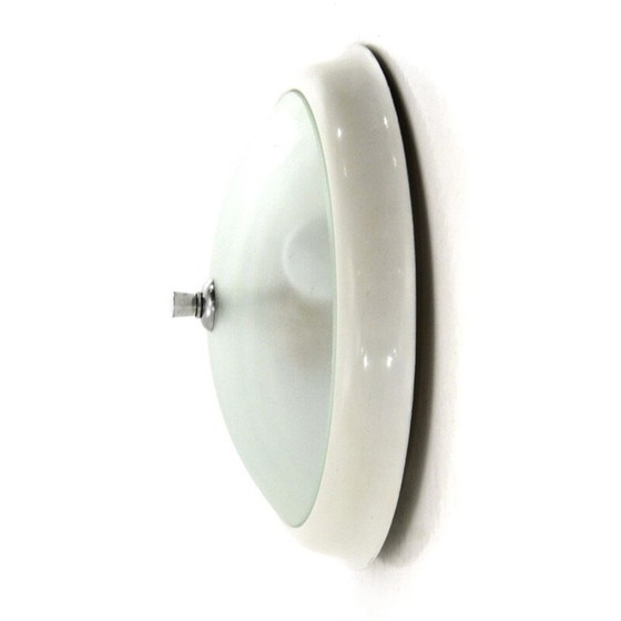 Image 1 of Vintage ceiling lamp in molded glass, Italy 1940