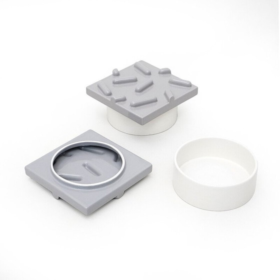 Image 1 of Pair of vintage bowls with lids by Luigi Castaldi and Massimo Materassi for Mas, 1980s