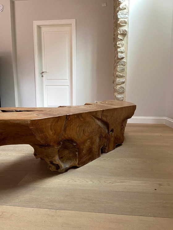 Image 1 of Unique Solid Wood Bench Or Coffee Table