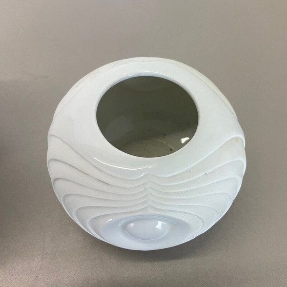 Image 1 of Pair of vintage porcelain vases Op art for Royal Bavaria, Germany 1970s