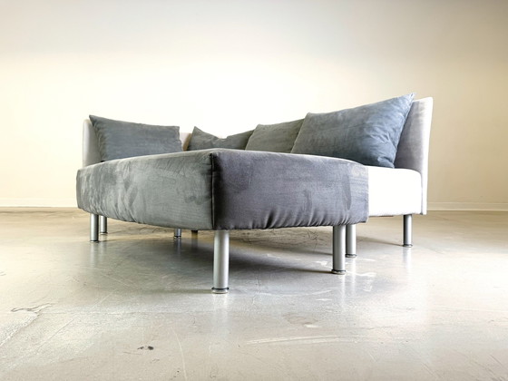 Image 1 of Sofa corner couch Franz Fertig Taipei fabric velvet corner sofa design