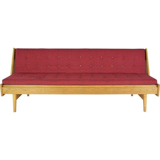 Vintage folding sofabed, Czechoslovakia 1960s
