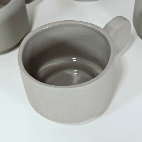 Image 1 of Set Of 4 Valerie Objects Inner Circle Coffee Cups By Maarten Baas – Light Grey