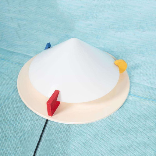 Vintage Sconce Plafoniere 1980s, memphis style Ikea lamp