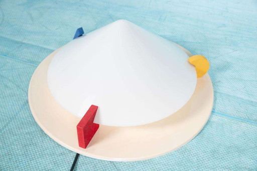 Vintage Sconce Plafoniere 1980s, memphis style Ikea lamp