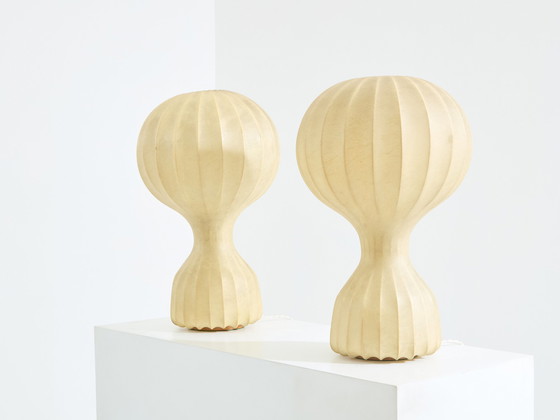 Image 1 of Castiglioni Pair Of First Edition Gatto Grande Lamps Early 1960S 