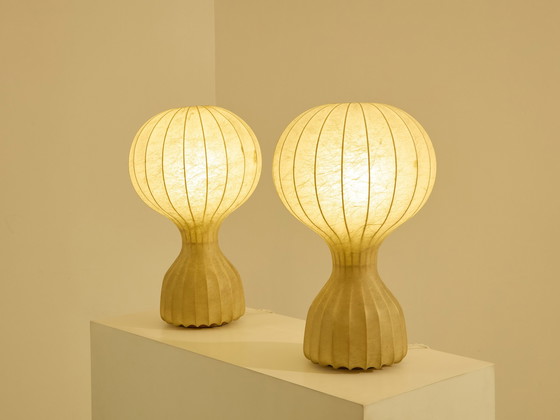 Image 1 of Castiglioni Pair Of First Edition Gatto Grande Lamps Early 1960S 