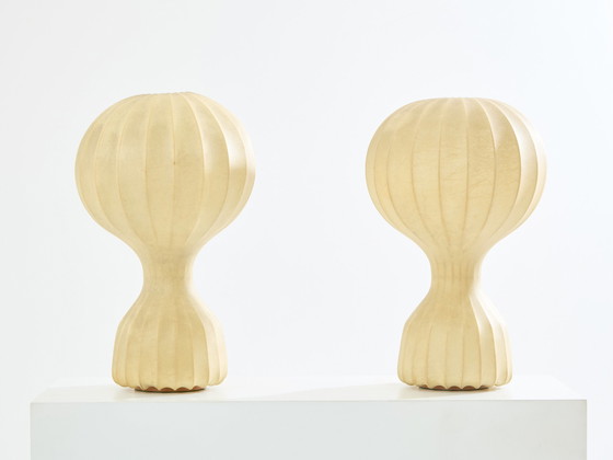 Image 1 of Castiglioni Pair Of First Edition Gatto Grande Lamps Early 1960S 