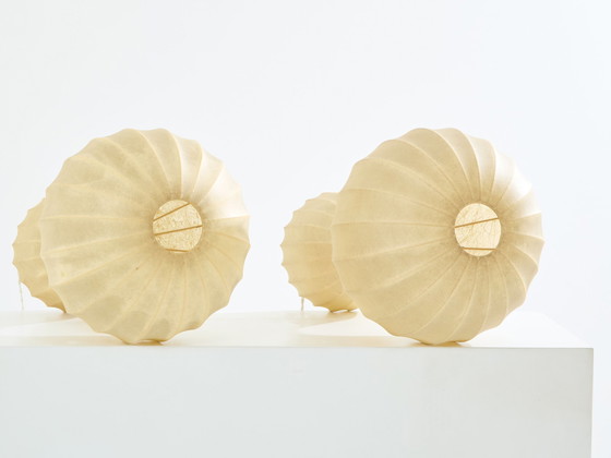 Image 1 of Castiglioni Pair Of First Edition Gatto Grande Lamps Early 1960S 