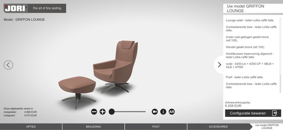 Image 1 of Jori Griffon relax armchair + ottoman